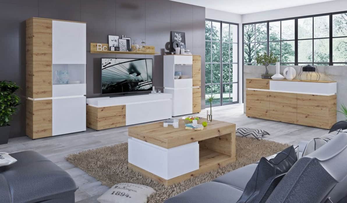 Вітальня Luci біла фото в інтер'єрі. Меблі Войчик в Україні