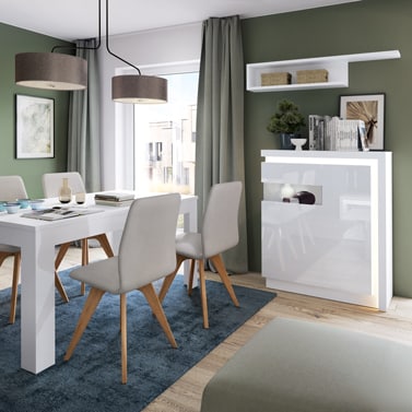 Вітальня Lyon білий. MebleWojcik Польща