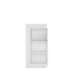 Lyon White LYOV02P Вітрина низька 1D права з колекції меблів Lyon White Польща. Фабрика Meble Wojcik