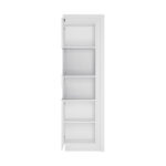 Lyon White LYOV03L Вітрина 1D ліва з колекції меблів Lyon White Польща. Фабрика Meble Wojcik