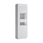 Lyon White LYOV03P Вітрина 1D права купити в Україні. Меблі Войчик