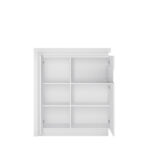 Lyon White LYOV04P Вітрина 2D права з колекції меблів Lyon White Польща. Фабрика Meble Wojcik