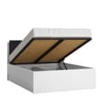 Lyon White LYOZ02 Ліжко 1,4 з під підйомним механізмом з колекції меблів Lyon White Польща. Фабрика Meble Wojcik
