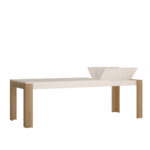 Стіл розкладний MWST06 Білий/дуб рів'єра Meble Wójcik купити в Україні