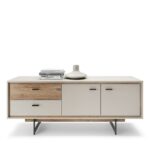 Стильний комод під телевізор на металевих ніжках | Rivero RIVF02 Тумба RTV 2D2S