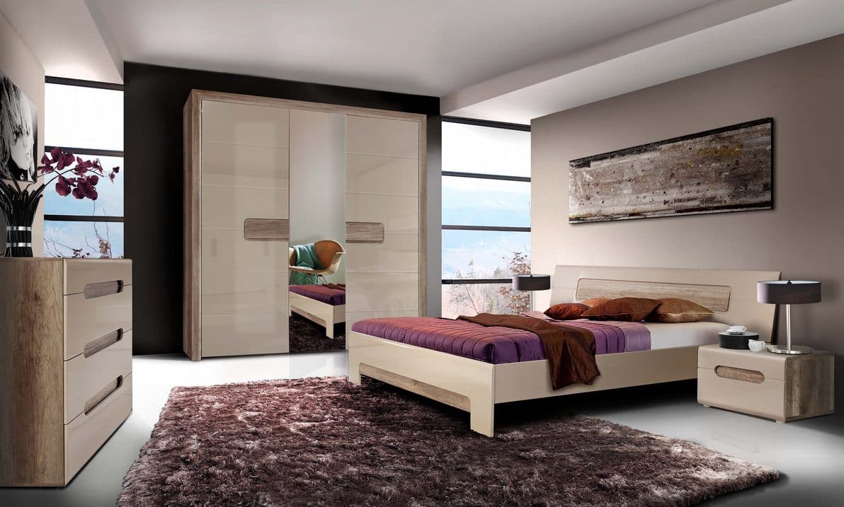 Спальня Tiziano Фото. Меблі Тіціано для спальні. Виробник - Меблі Форте Польща