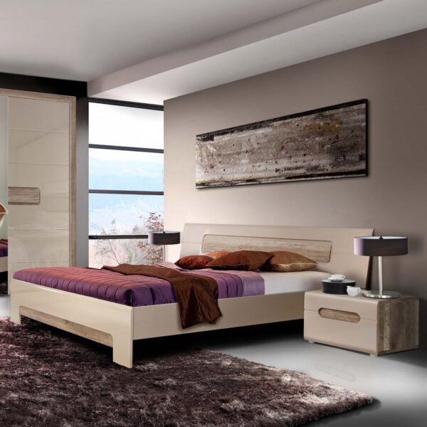 Ліжко Tiziano tzml160. Розмір спального місця 160 см на 200 см. Спальня Тіціано. Польща. Фабрика Форте Меблі