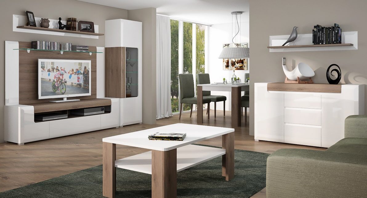 Меблі Toronto Торонто Польща. Меблі Войчик. Колекція Toronto в інтер'єрі вітальні